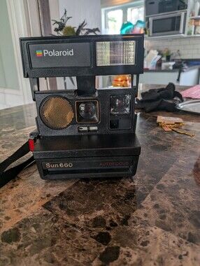 Vintage Polaroid Sun 660 Authentic 1980s Camera